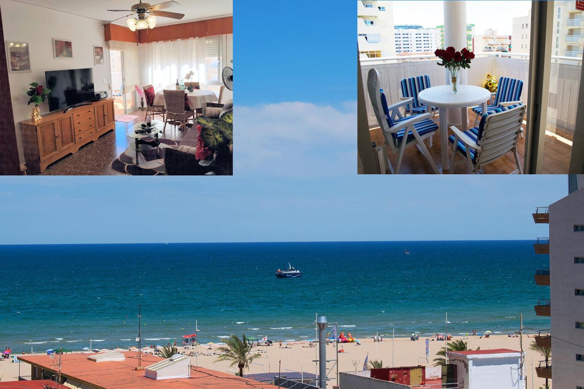 Playa de Gandia El Tiburon - Piso Con Espectaculares Vistas Al Mar - Solo Para Familias Ideal Para 4 Personas - Aire - Calefaccion - Ganador Award 2025, 2024, 2023, 2022 מראה חיצוני תמונה