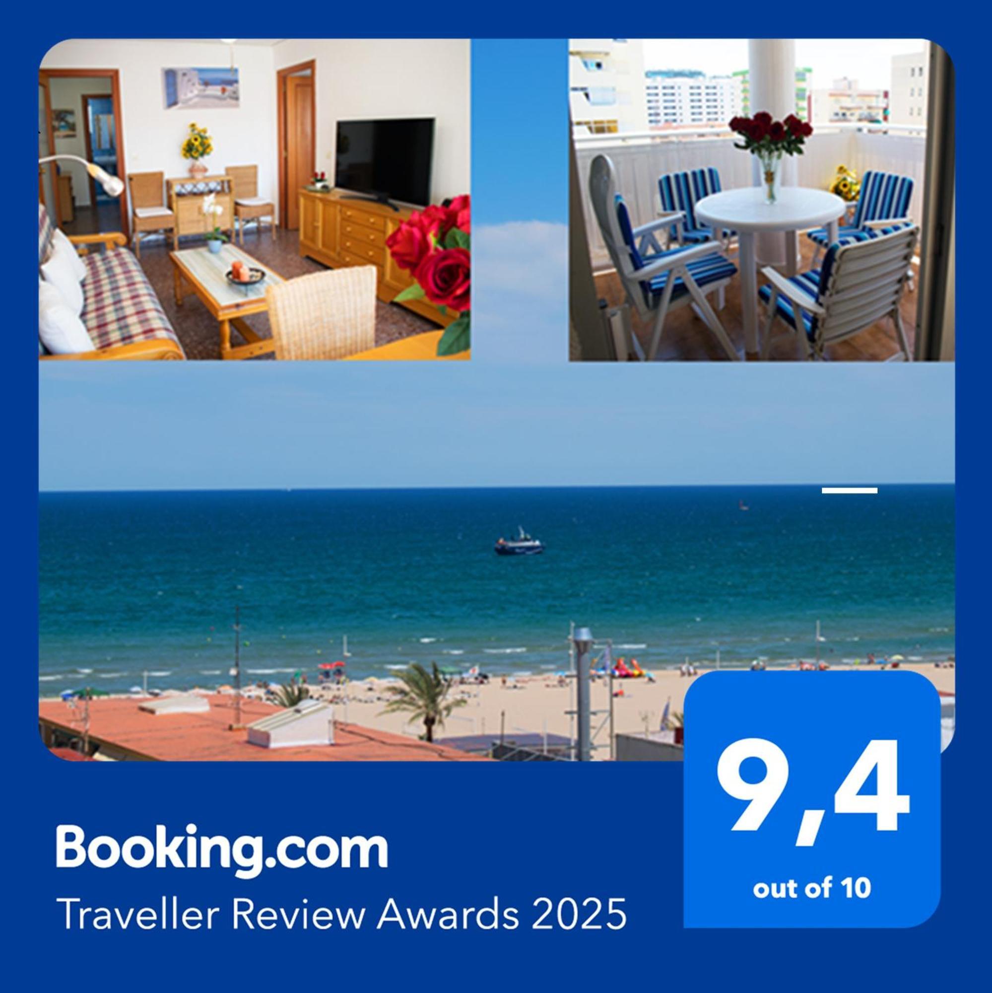 Playa de Gandia El Tiburon - Piso Con Espectaculares Vistas Al Mar - Solo Para Familias Ideal Para 4 Personas - Aire - Calefaccion - Ganador Award 2025, 2024, 2023, 2022 מראה חיצוני תמונה